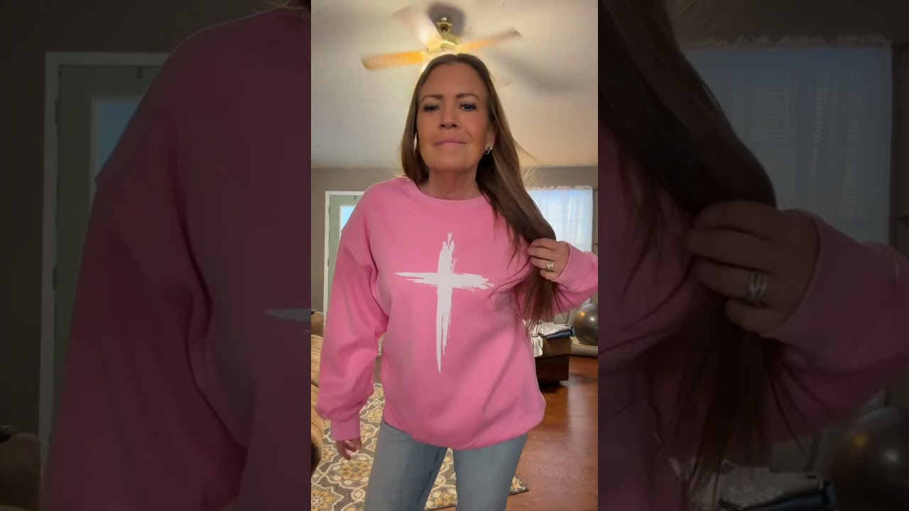 DIY shirt making oversized sweatshirt