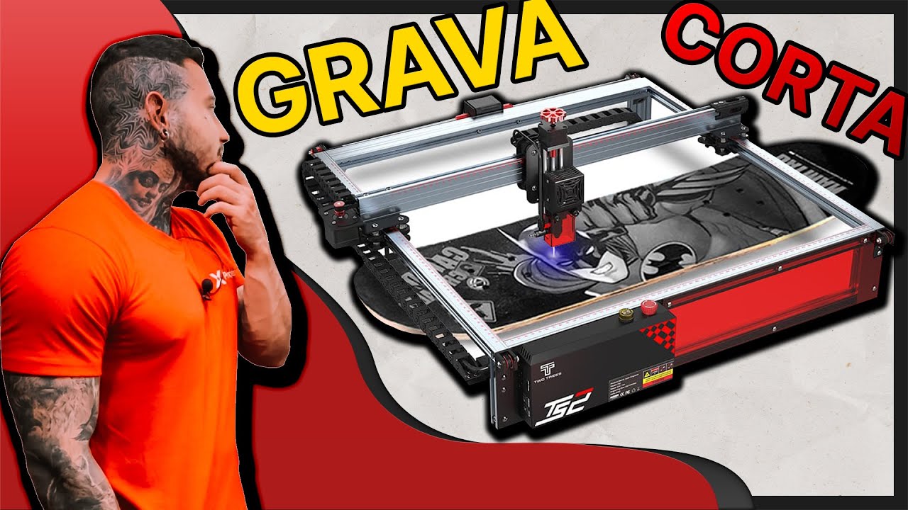Mais Que Eu Esperava! Maquina Laser Grava e Corta TUDO PELO CELULAR!!!