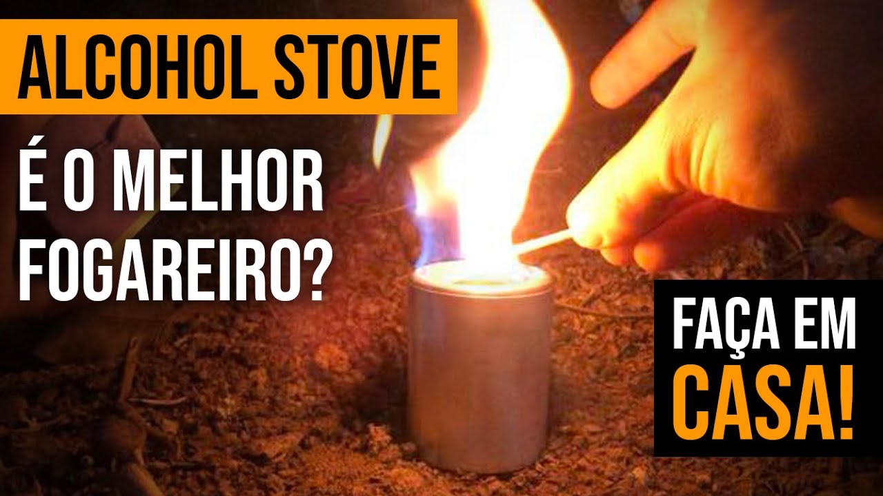 FOGAREIRO: Como construir, o mais Eficiente e Compacto para camping *espiriteira* DIY