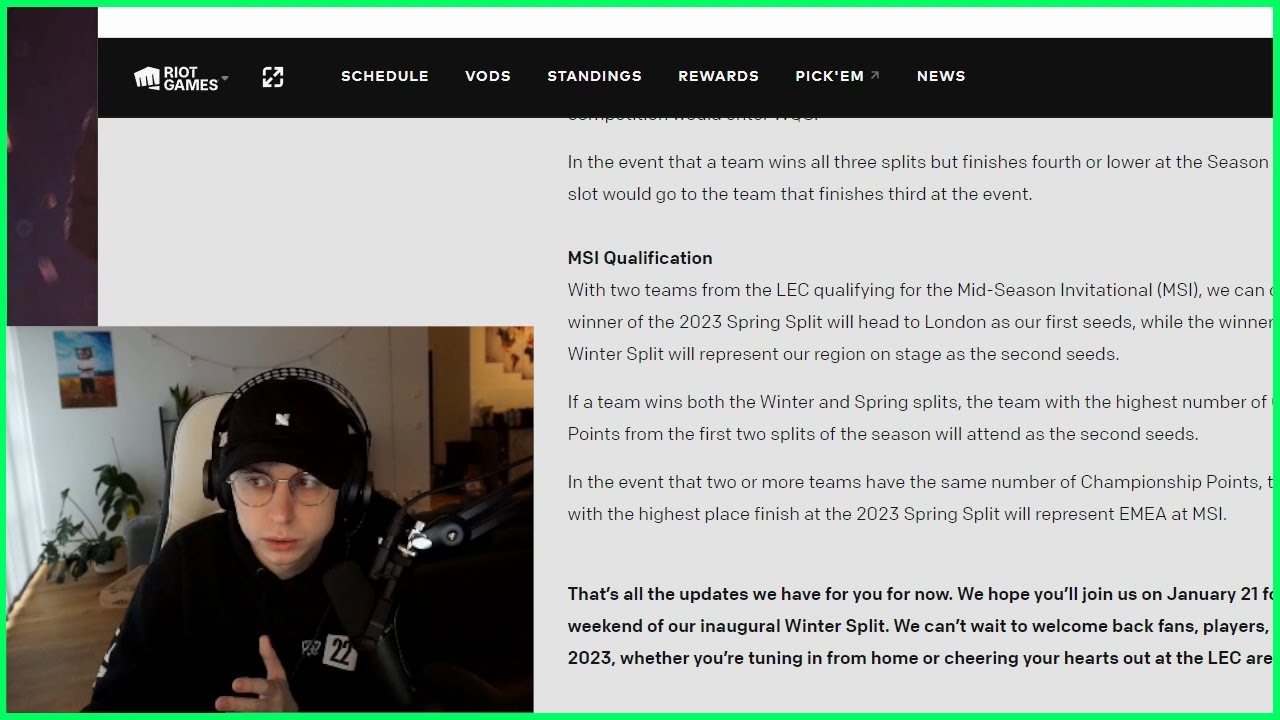 Caedrel Reacts To NEW LEC MSI Qualifications System