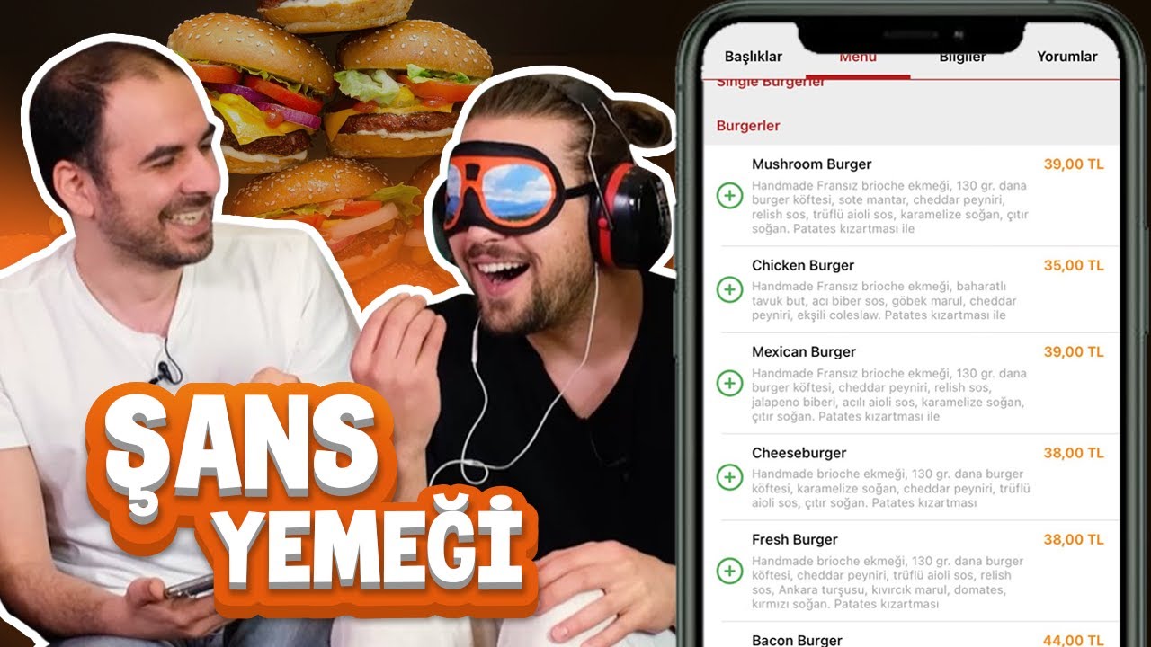 ŞANS YEMEĞİ - Gözlerin Kapalı Yemek Siparişi Ver!