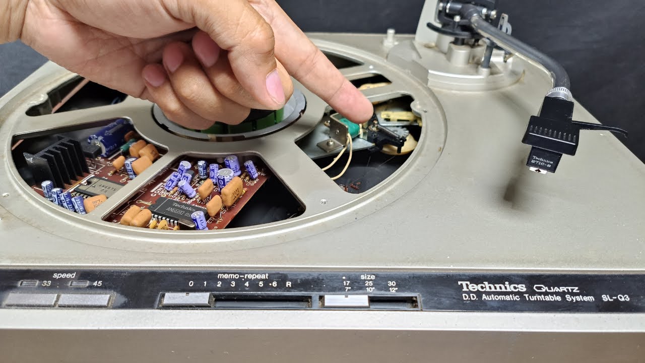 How to repair TECHNICS SL-Q3 turntable START and STOP NOT WORKING