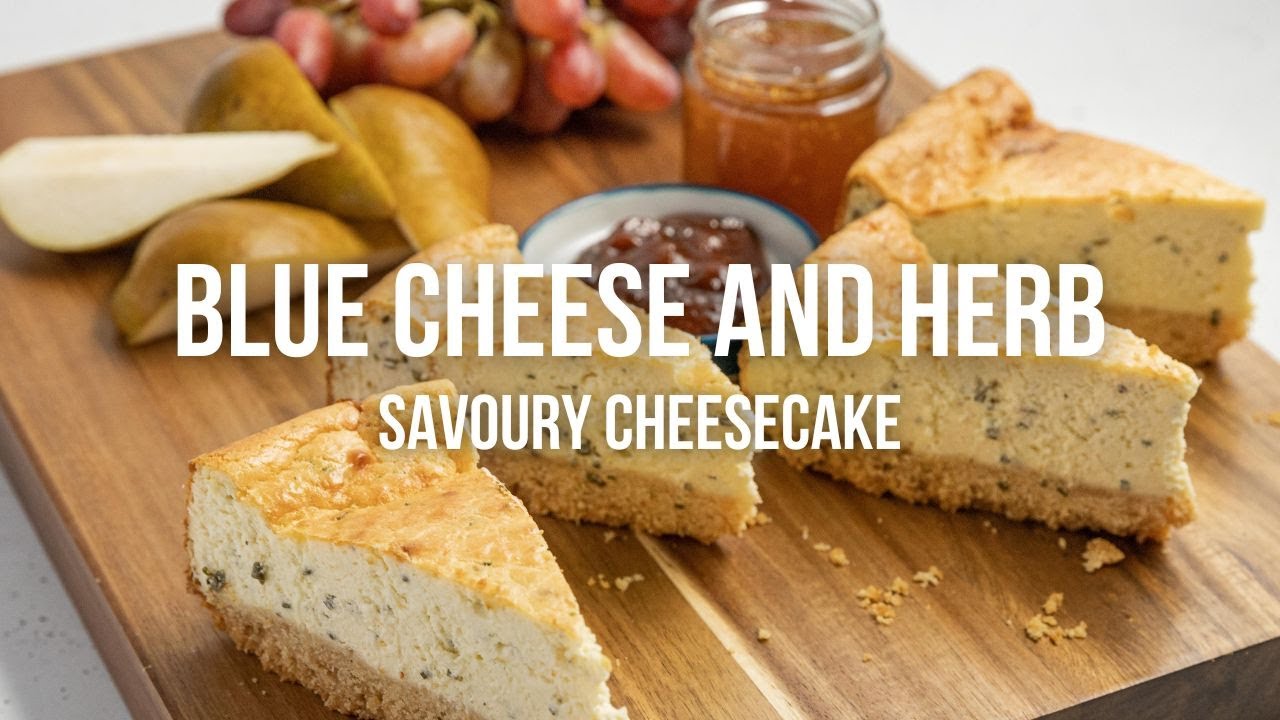 Blue Cheese and Herb Savoury Cheesecake