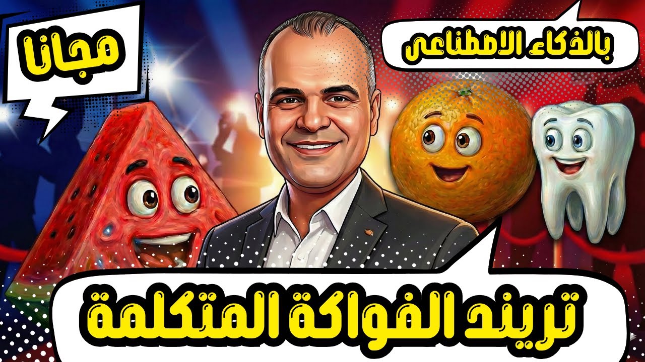 تصميم فيديوهات الفاكهة الناطقة بالذكاء الاصطناعي