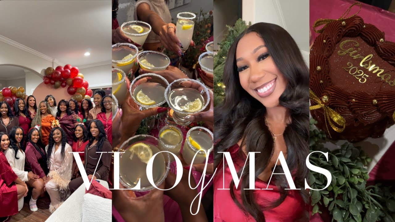 VLOGMAS | FRIENDSMAS 2025, FUN GIRLS NIGHT, PARTY SET UP, GREAT FOOD, GREAT VIBES + MORE