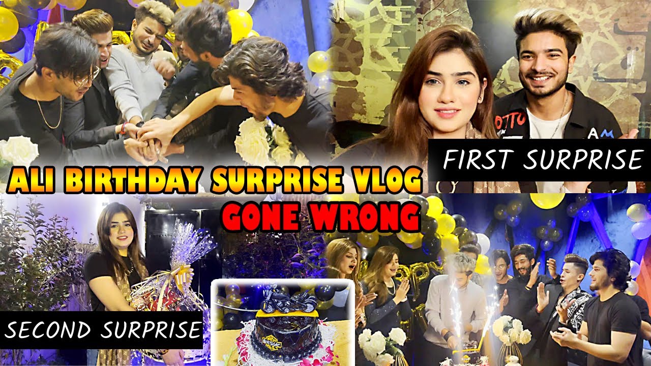 Ali's Birthday Surprise Went Wrong 😯🤦‍♀️ | AREESHAY VLOG 🎂🍰