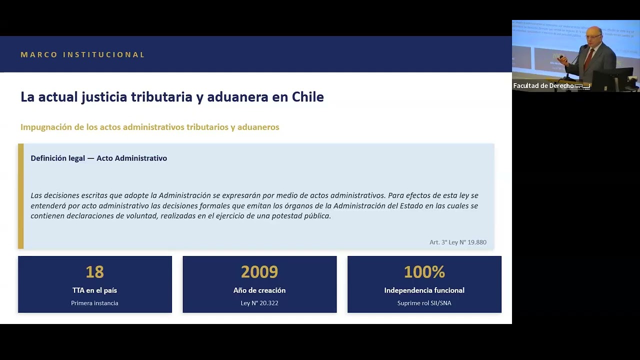 Charla “Modernización de la Justicia Tributaria en Chile”