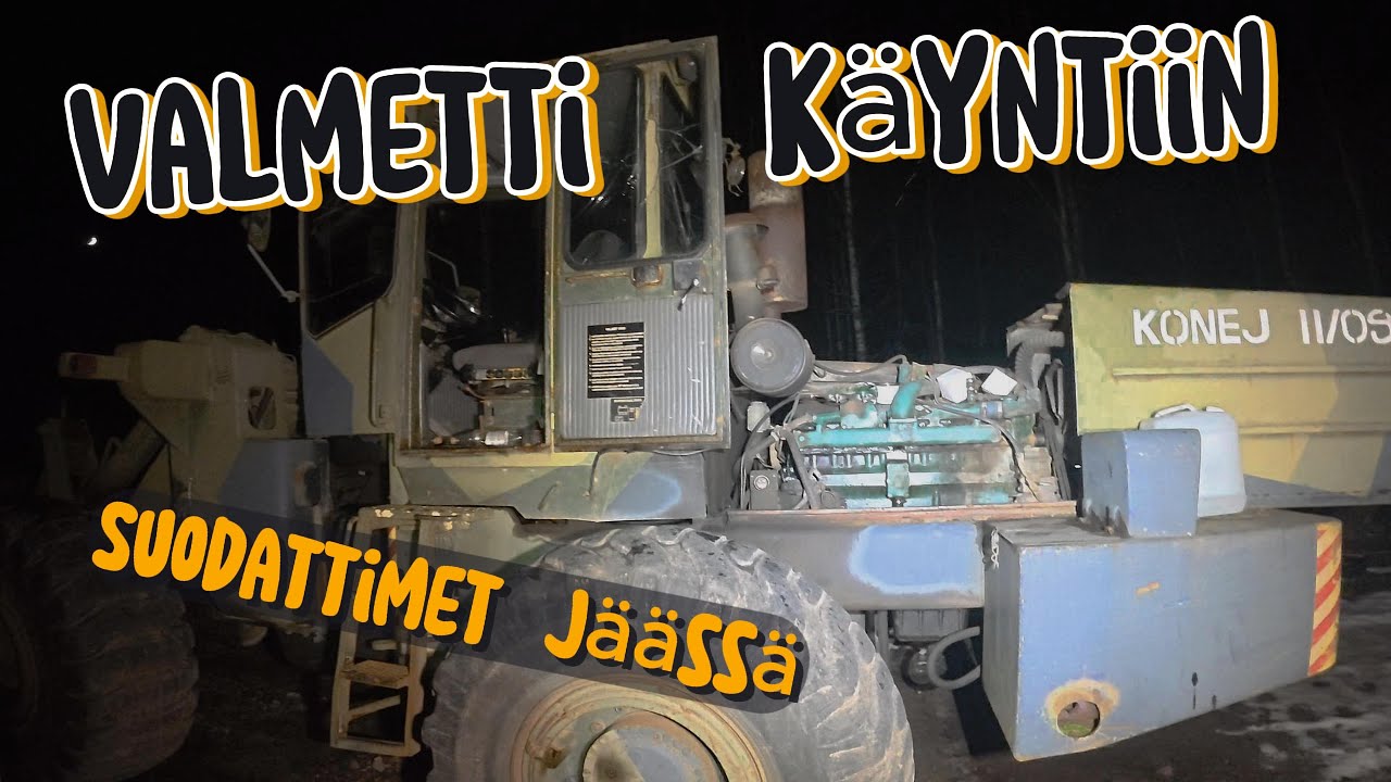 Valmet 1400 käyntiin | Suodattimet oli jäässä