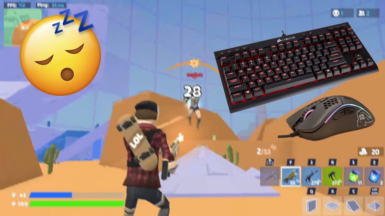 😴 ASMR Keyboard & Mouse Sounds | 1v1.LOL Battle Royale