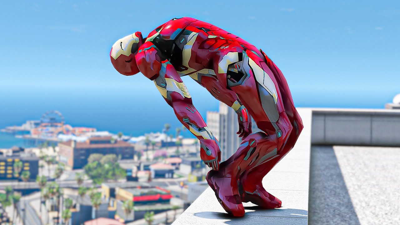 GTA 5 Iron Man Epic Stunts/Fails/Ragdolls Ep2 (Euphoria Ragdolls)