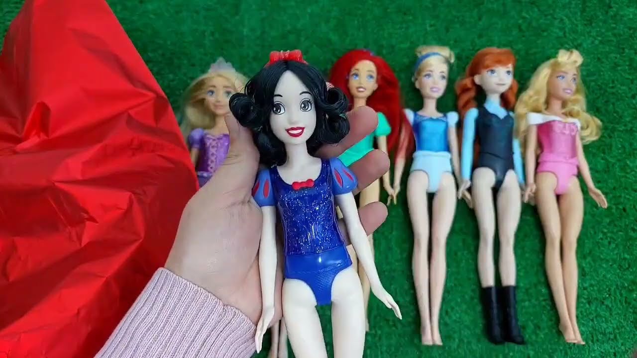 Disney Princess Dress Transformation DIY Miniature Ideas for Barbie~ Wig, Dress, Faceup, and More! ~