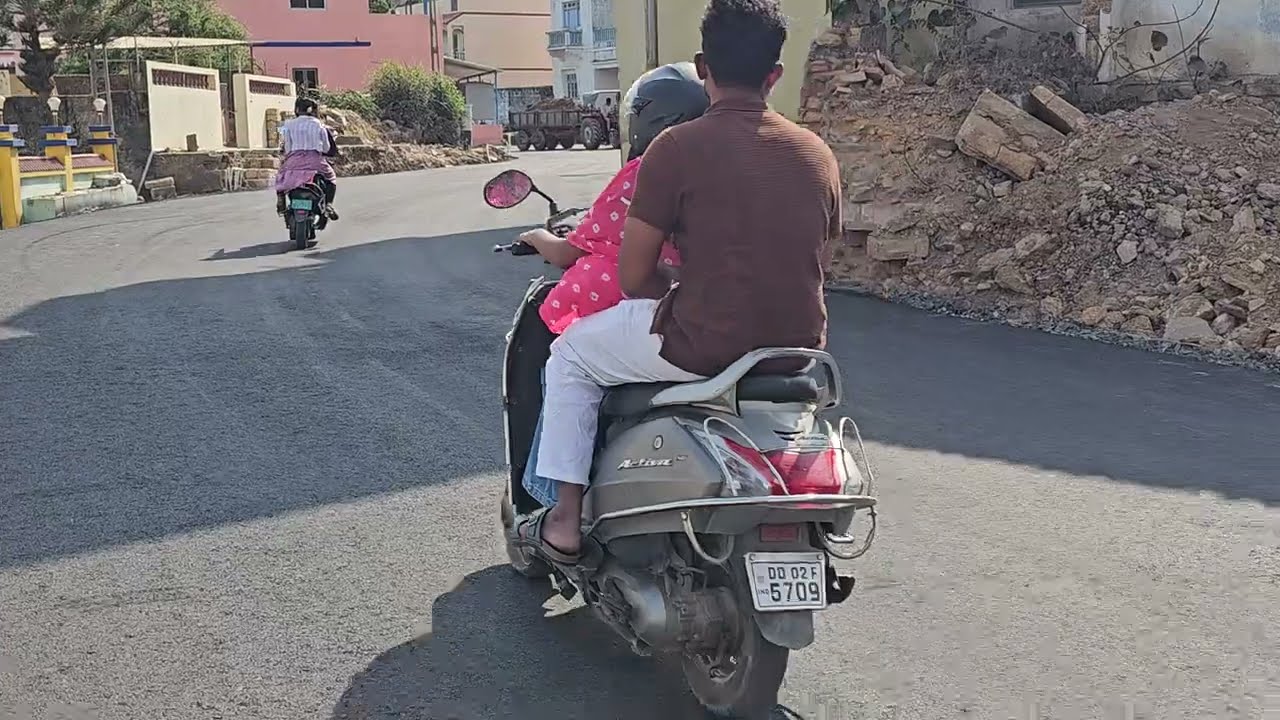 ગંગેશ્વર નવા રસ્તા ની સ્થિતિ દીવ