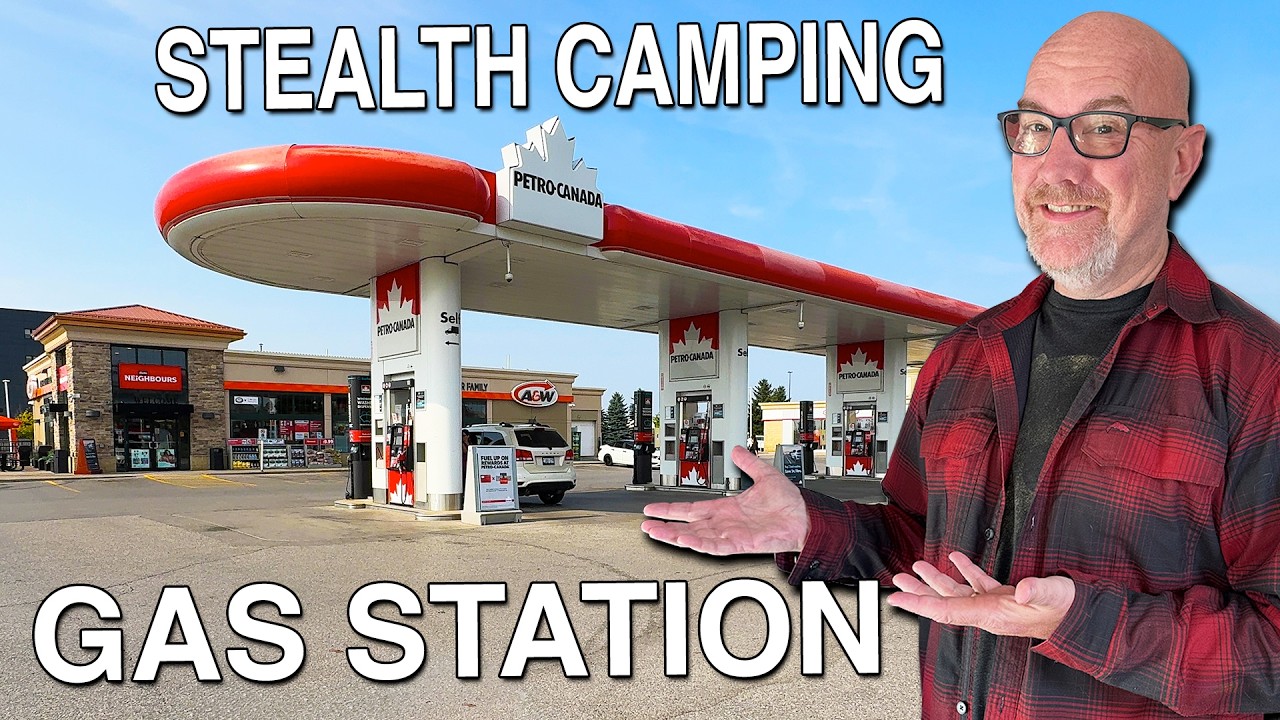Stealth Camping at a Canadian Gas Station