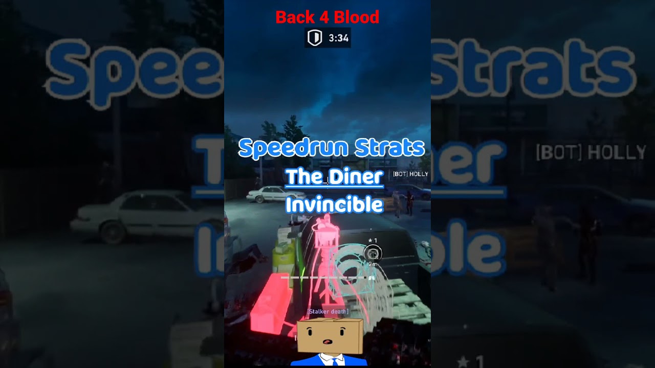 The Diner Invincible Glitch      good for nightmare difficulty #back4blood #speedrun #speedrunning