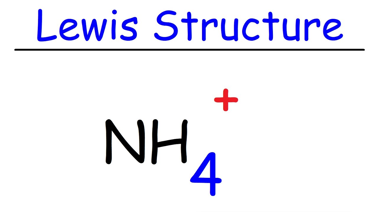 Struktura Lewisa NH4+ - jon amonowy