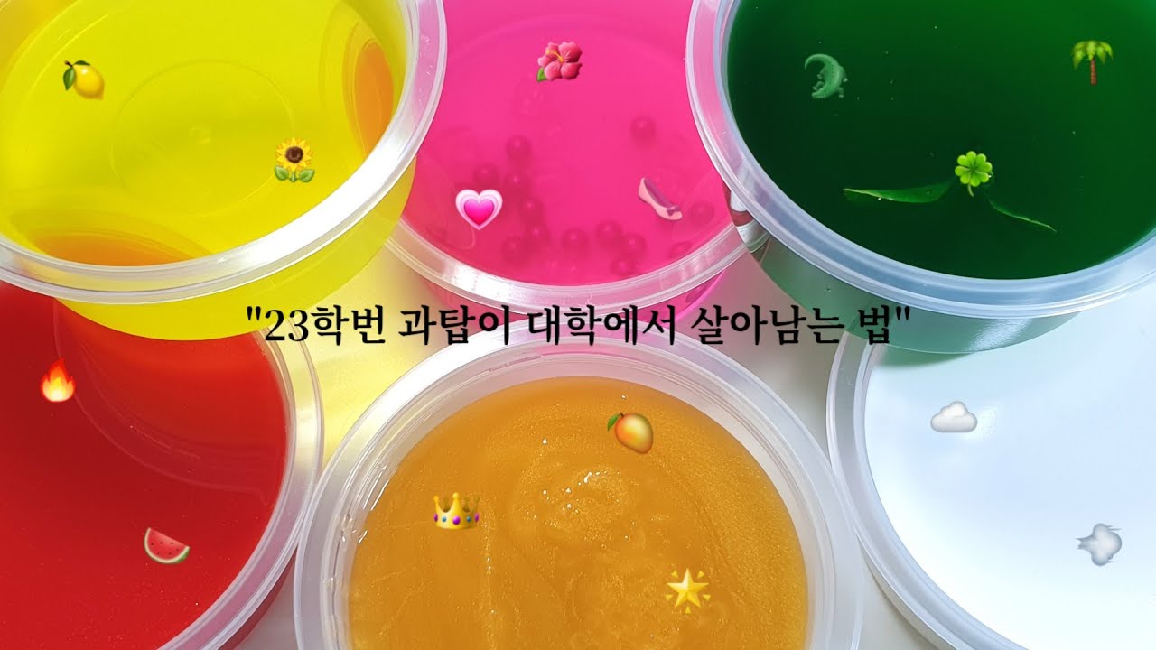 23학번 과탑이 대학에서 살아남는 법 시리즈 액괴 | 소규모 시리즈 액괴 | 소시액 | 액괴 시리즈 | 대학썰 | 퐁당액괴 | slime | 꽃해뷰