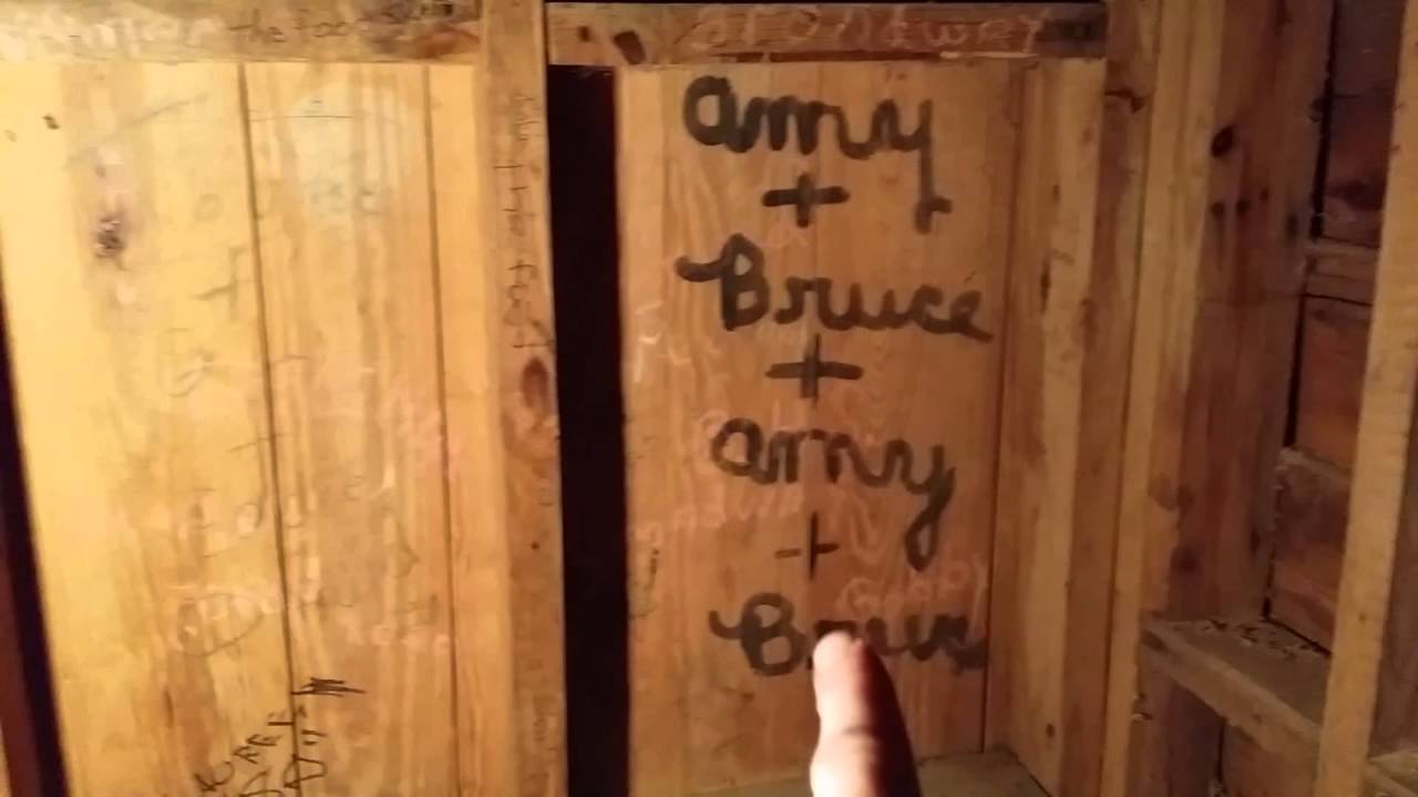 Drunken ghost hunting at Powell's Fort Organizational Campground (abandoned buildings)