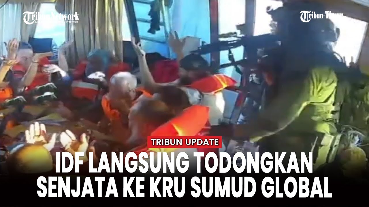 Detik-detik Unit Laut IDF Cegat Kapal Pembawa Bantuan Palestina 'Armada Sumud Global' di Dekat Gaza