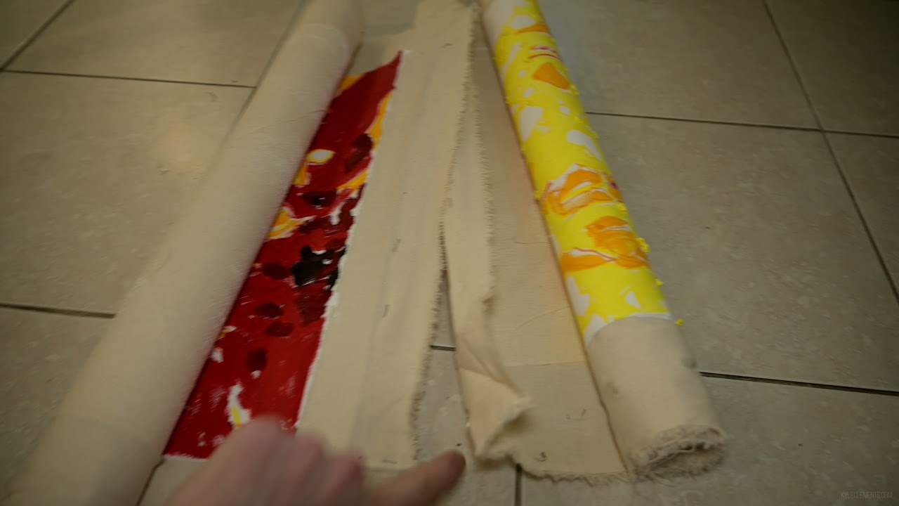 Rolling Up Paintings for Storage? Make Sure the Paint Side Faces Out.