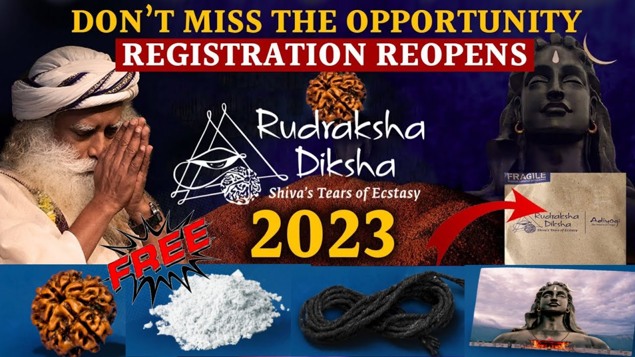 Get 100% Free Rudraksha From Sadhguru How To Register For Rudraksha Diksha 2023 Procedure  Sadhguru