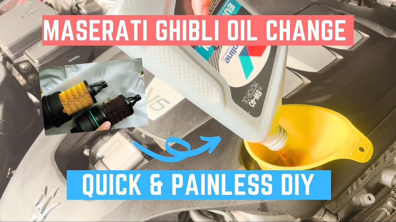 How to DIY Oil Change on Maserati Ghibli / Quattroporte V6 (2014+)
