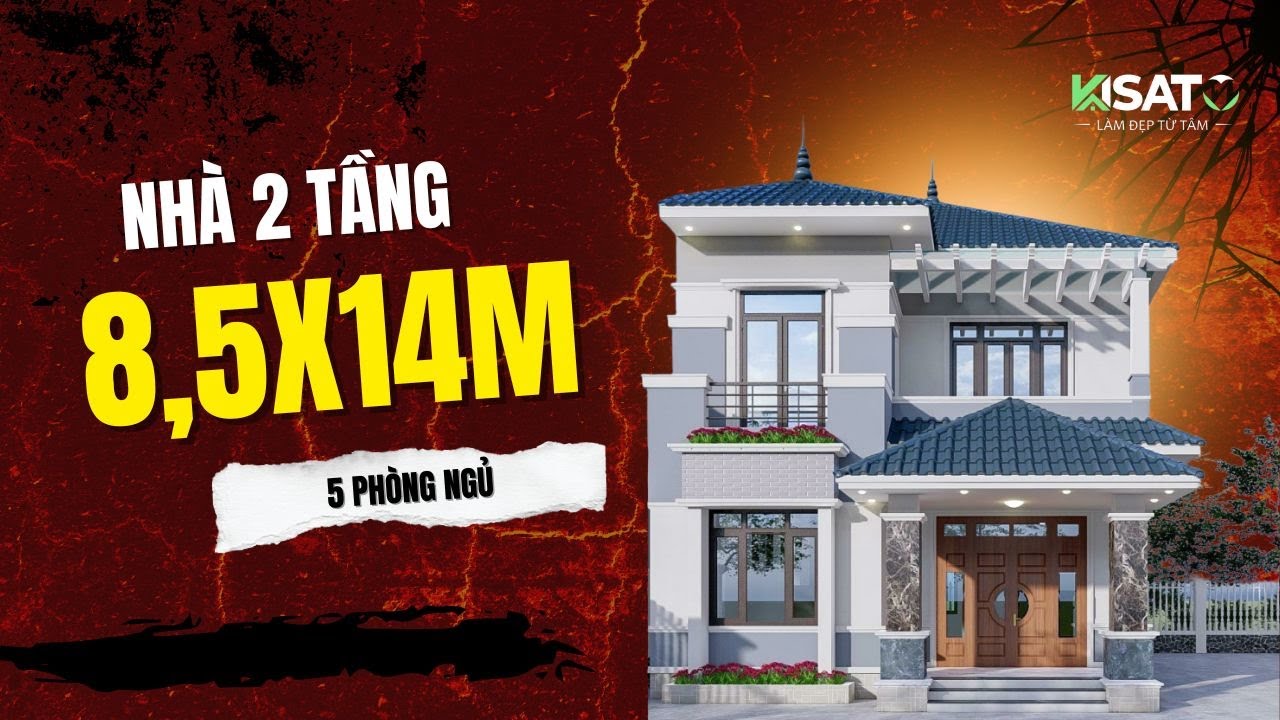 Nhà 2 Tầng Đơn Giản 5 Phòng Ngủ Năm 2026