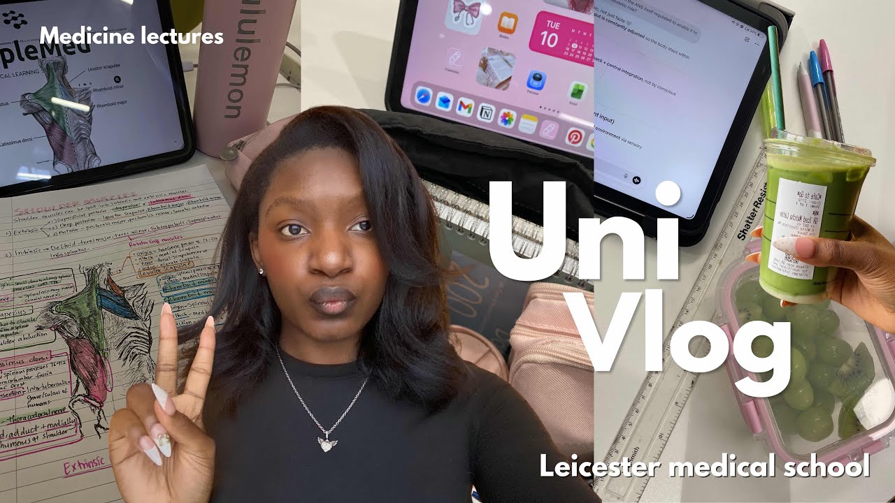 Realistic Productive Uni Day || University of Leicester Medical school- Clinical Sciences👩🏽‍🔬🌸🫧