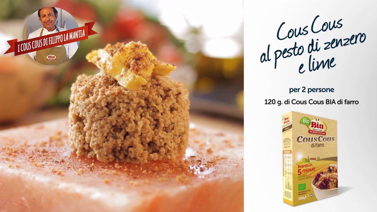 Cous Cous al pesto di zenzero e lime di Filippo La Mantia