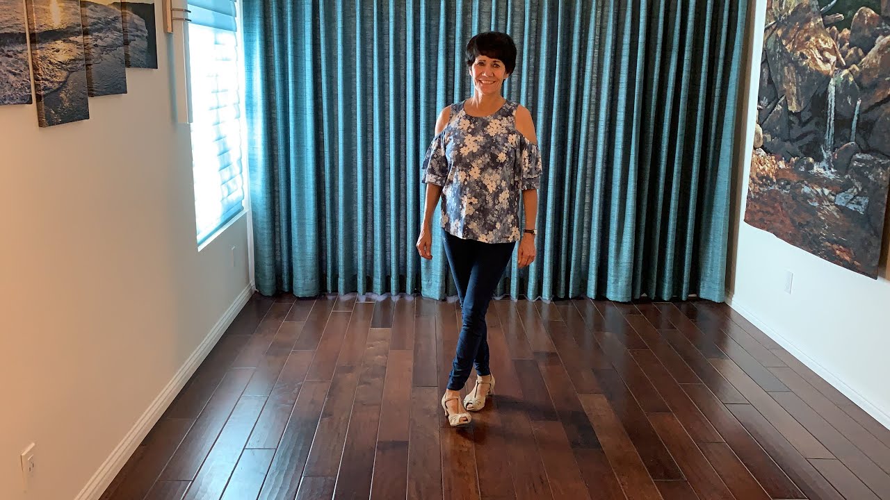 Magic Moment line dance demonstration and tutorial by Stephie