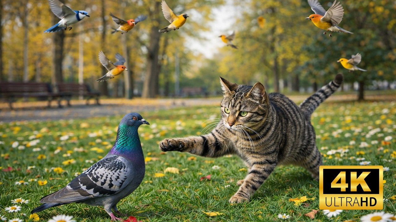 TV for Cats 😺 Birds Everywhere! Your Cat Won’t Look Away | 4K Nature Video