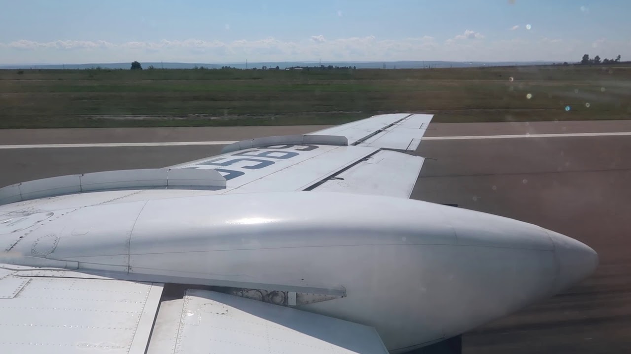 TU-134 takeoff