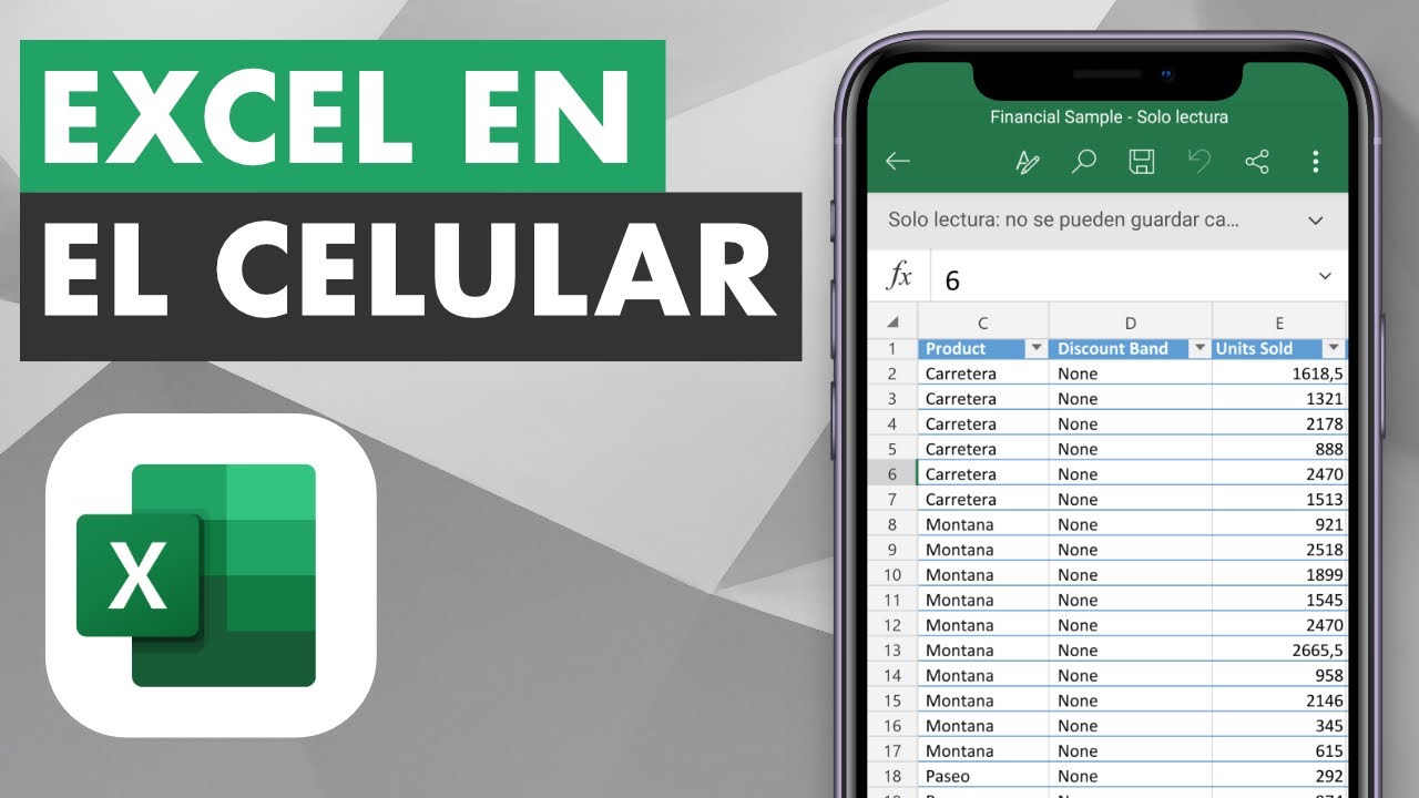 C&oacute;mo usar EXCEL EN EL CELULAR 📈 Abrir y Crear Planillas | Android y iPhone