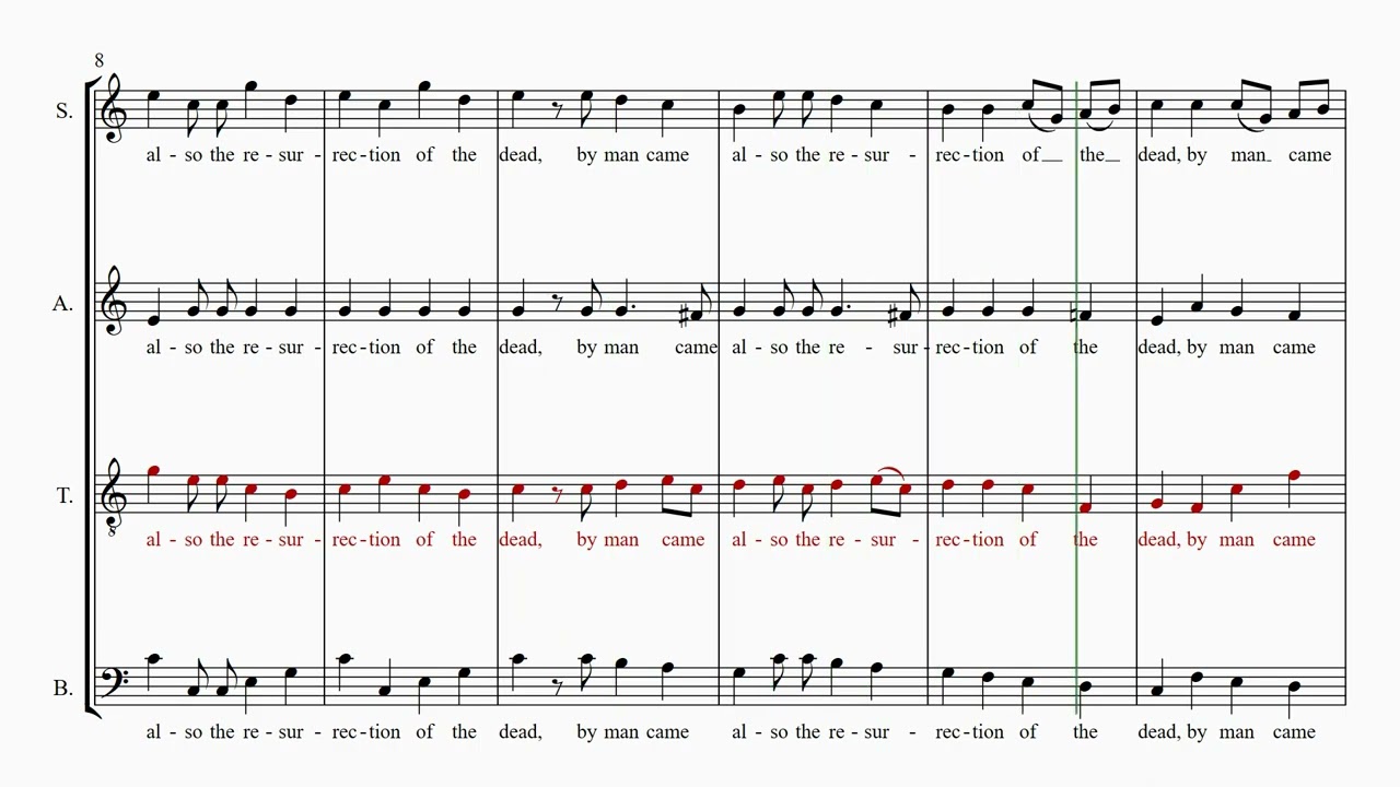 Handel's Messiah Part 46 - Since by man came death  - Tenor practice part