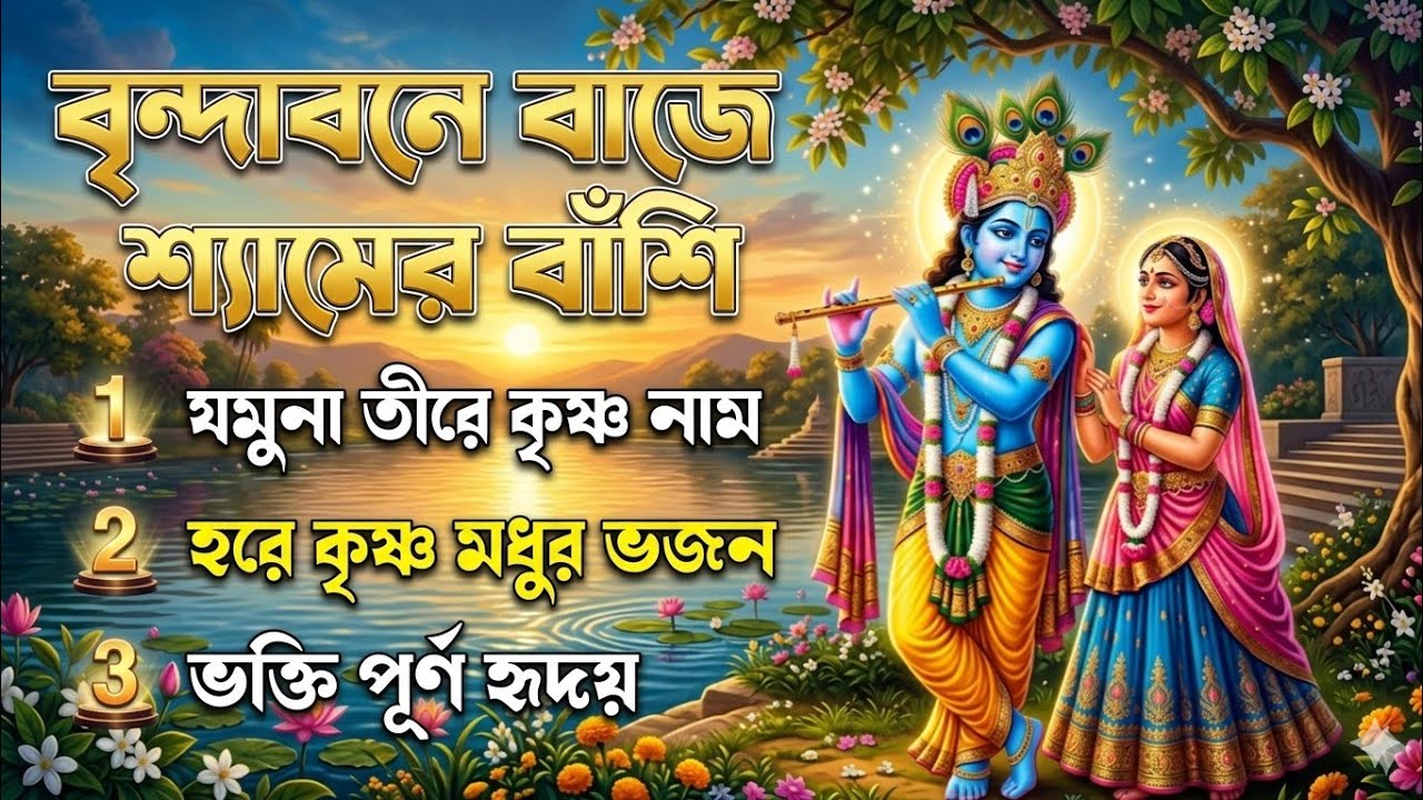 সেরা শ্রীকৃষ্ণ ভজন ২০২৬ 🙏 | বৃন্দাবনে বাজে শ্যামের বাঁশি | যমুনা তীরে কৃষ্ণ নাম | মধুর কৃষ্ণ ভজন