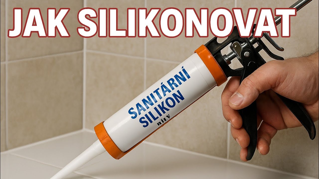 Jak silikonovat, pomůcka pro pěkné silikonování, silikonování spáry#10