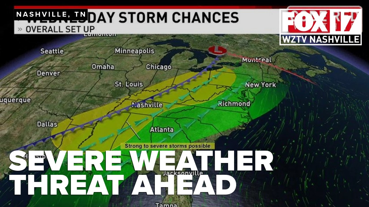 Severe weather moves into Tennessee, how to prepare for tomorrow's conditions