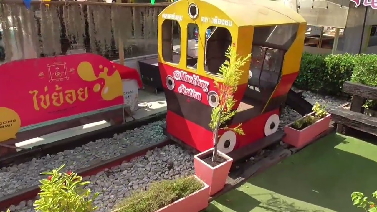 Maeklong Train Market & Floating Market Thailand.