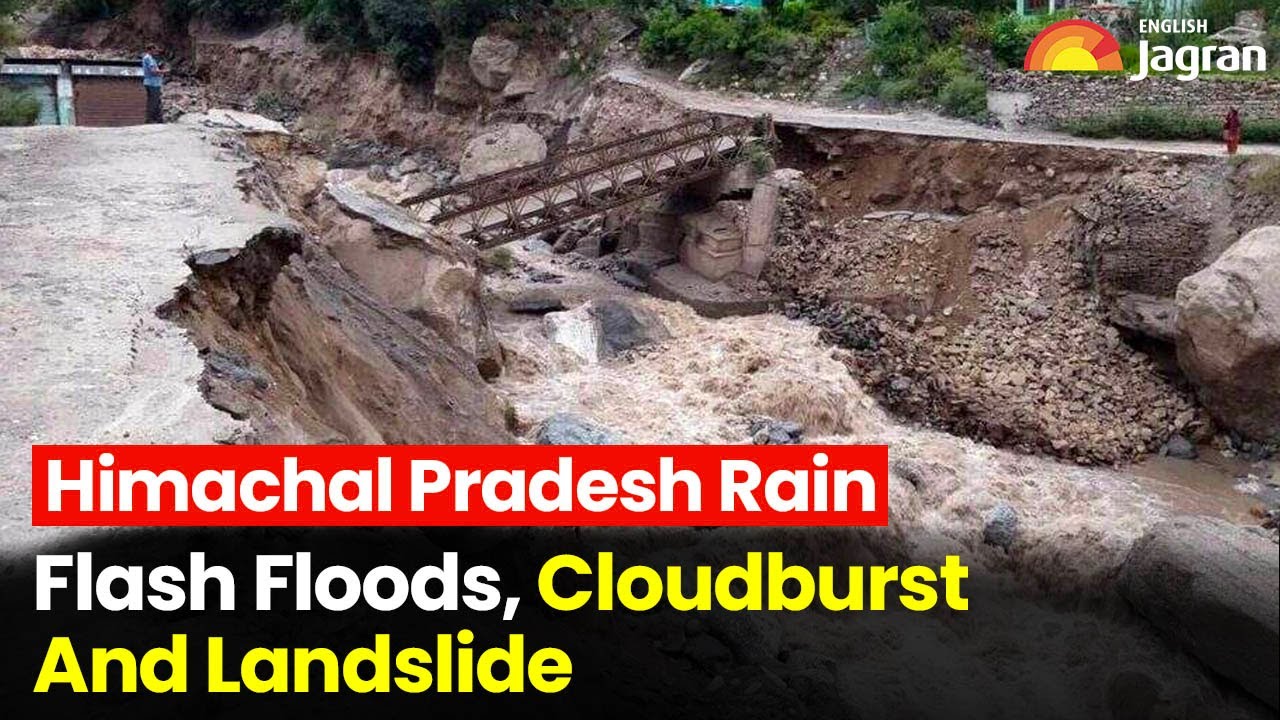 Heavy Rain In Himachal Pradesh : Vehicles Washed Away | Flash flood |  English News | Jagran English