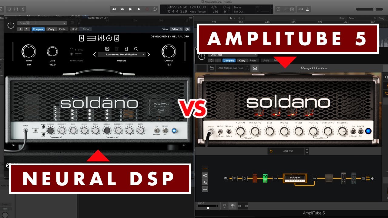 Neural DSP Soldano SLO-100 VS AmpliTube 5 Soldano SLO-100