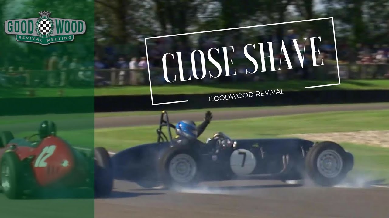 Ferguson-Climax spins between Maserati & Ferrari at Revival