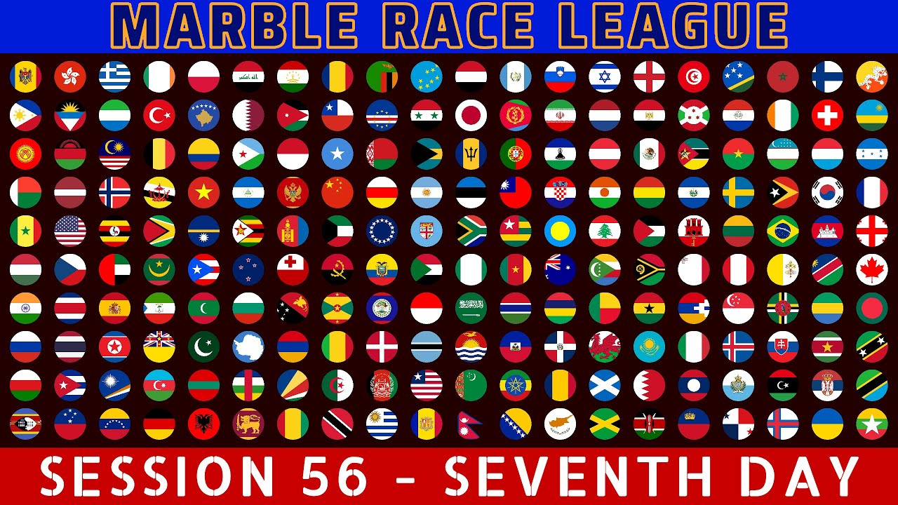 Marble Race League Session 56  Seventh Day ~ 200 Countries