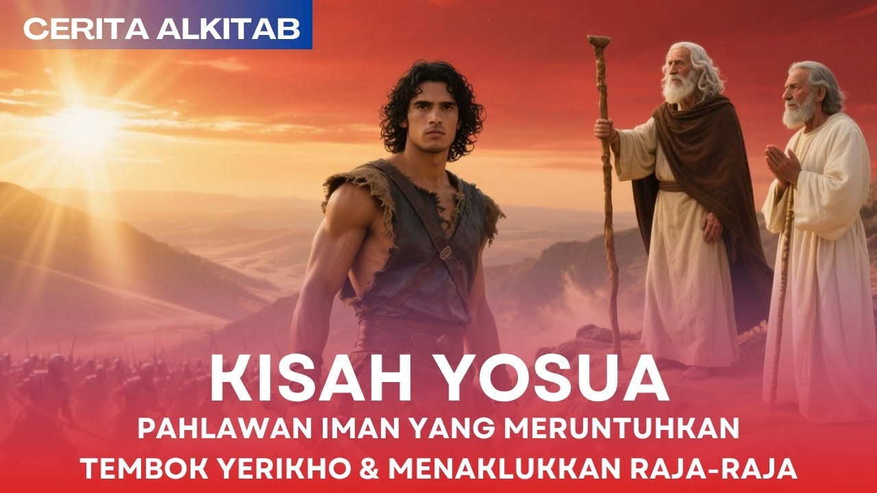 Cerita Alkitab : Kisah Yosua, Pahlawan Iman yang meruntuhkan Tembok Yerikho & menaklukkan raja-raja
