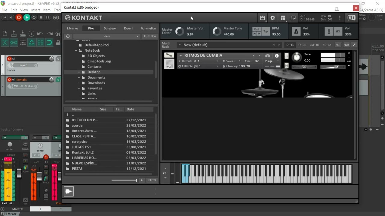 Ritmo de Cumbia Para Kontakt