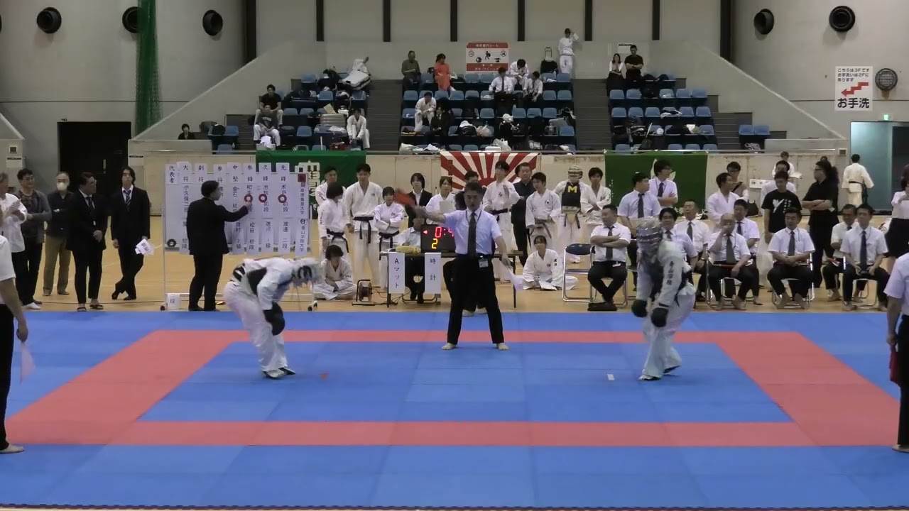日本拳法 第36回 東日本大学選手権大会_男子の部　三位決定戦_2025（令和7）年10月12日（日）_中央大学多摩キャンパス　第一体育館