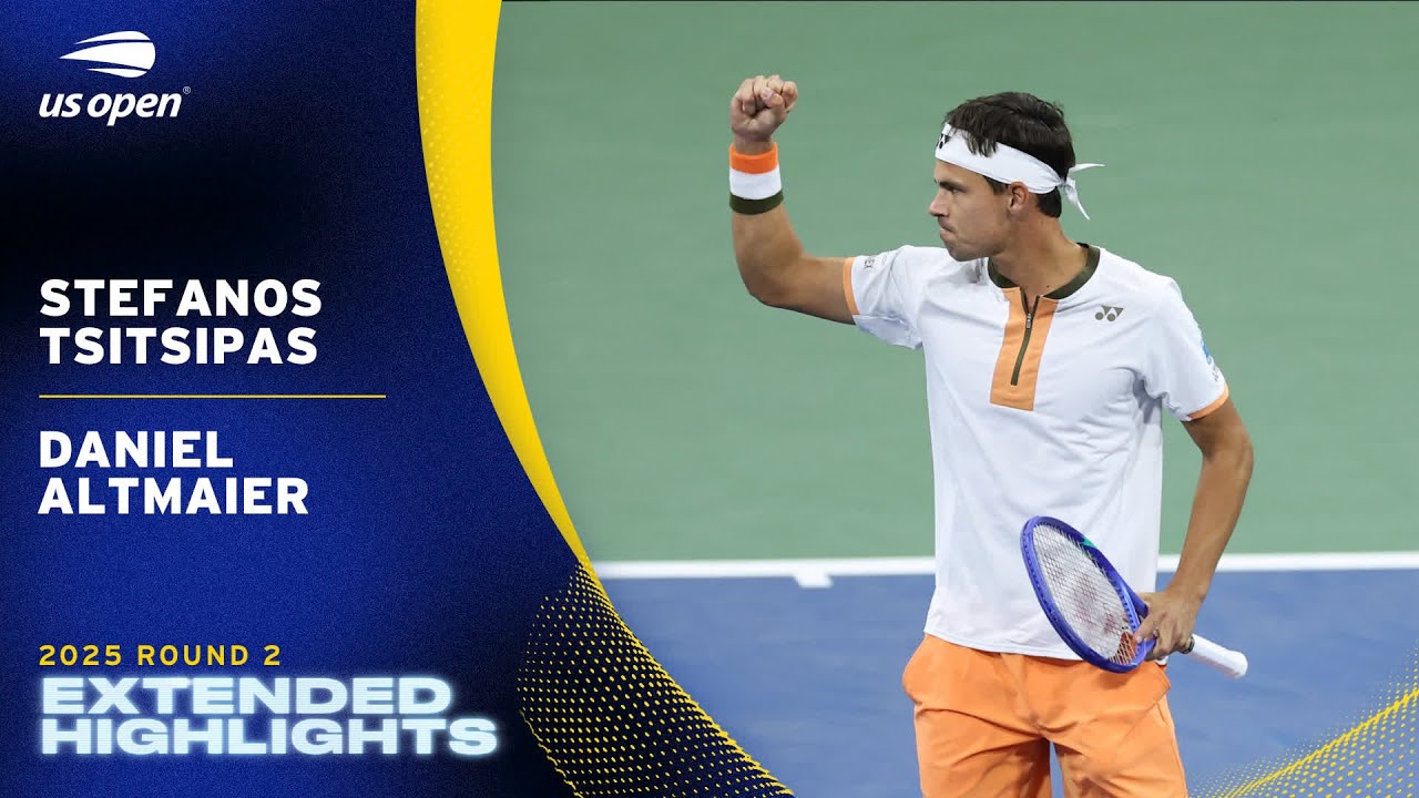 Stefanos Tsitsipas vs. Daniel Altmaier Extended Highlights | 2025 US Open Round 2