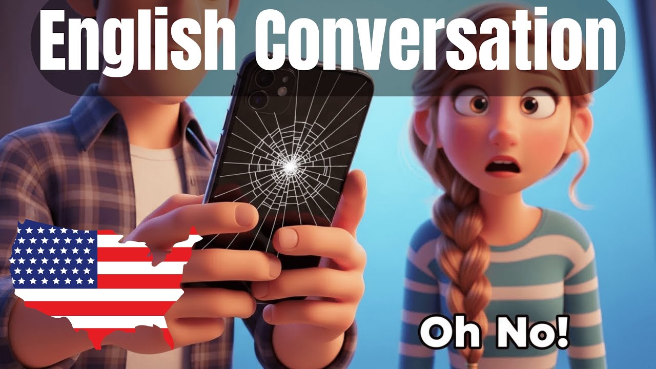 Learn English for Tech Problems: A Conversation About a Cracked Phone (A2-B1)
