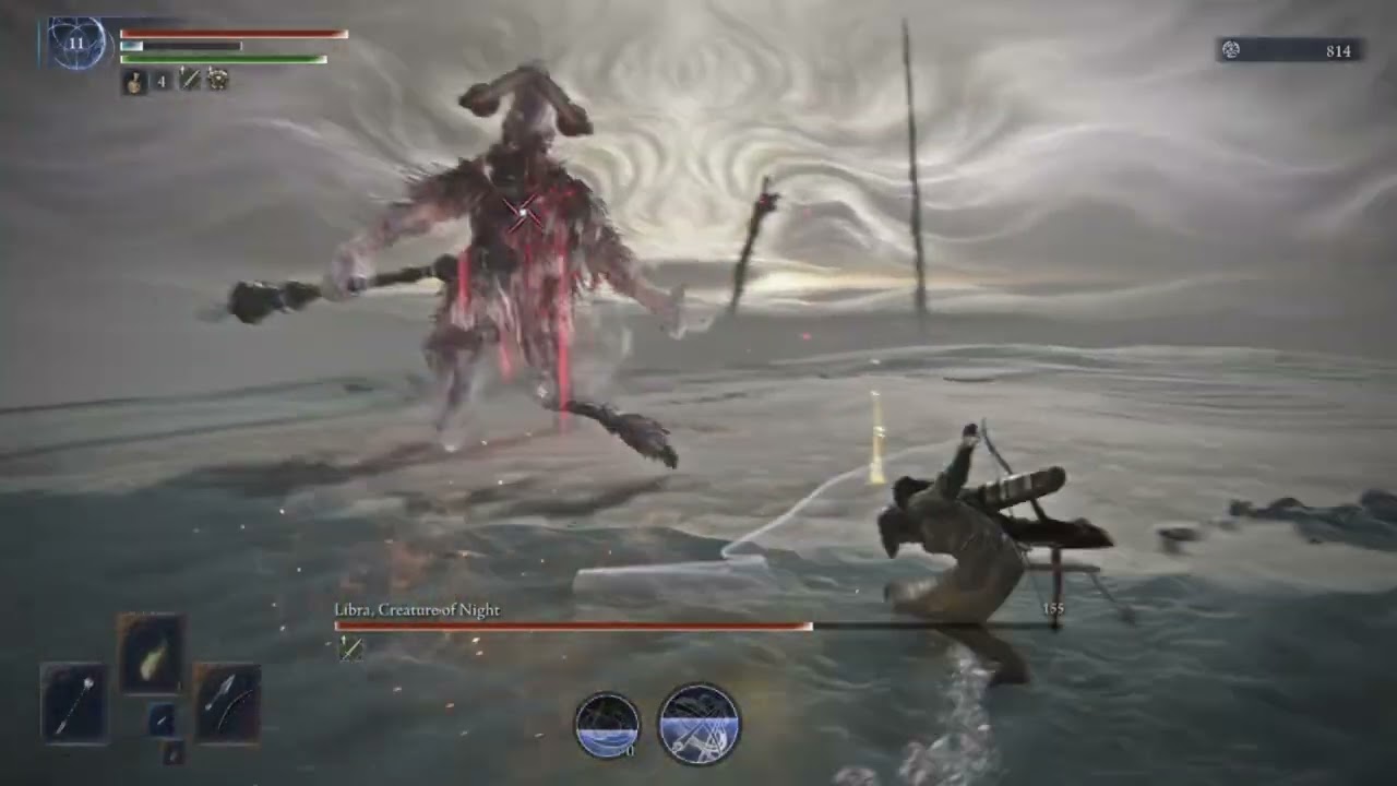 Suboptimal Everdark Libra fight (level 11, solo Ironeye)