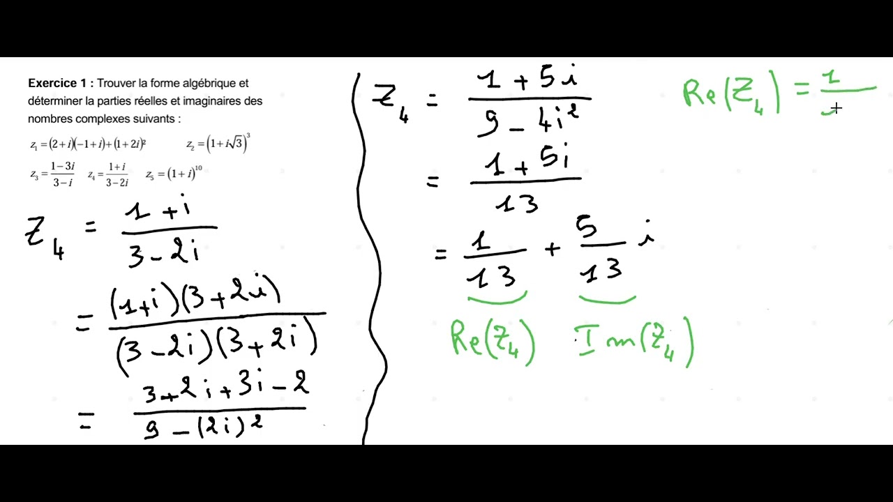 complexe exercice1