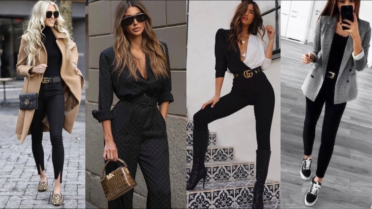𝕄𝕆𝔻𝔸 2022 Mujer ❤︎ CÓMO COMBINAR OUTFITS CON PRENDAS COLOR NEGRO SIEMPRE EN TENDENCIA LOOKS 2022