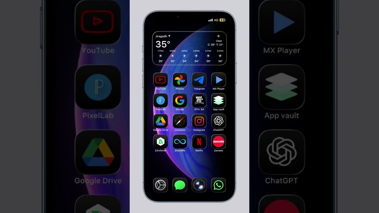 iOS 26 DARK ICONS THEME FOR REDMI / POCO / XIAOMI (NO ROOT)  #IOS #THEME #XIAOMI #POCO #REDMI